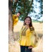 Embroidered blouse "Black&Yellow" 